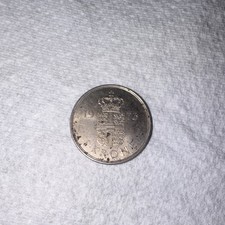 1973 Denmark 1 Krone Coin – Queen Margrethe II – Vintage Danish Currency