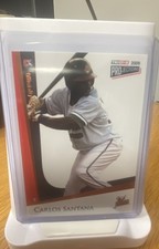 2009 TRISTAR PROjections Carlos Santana Orange /5 (RC) #232 Guardians Indians