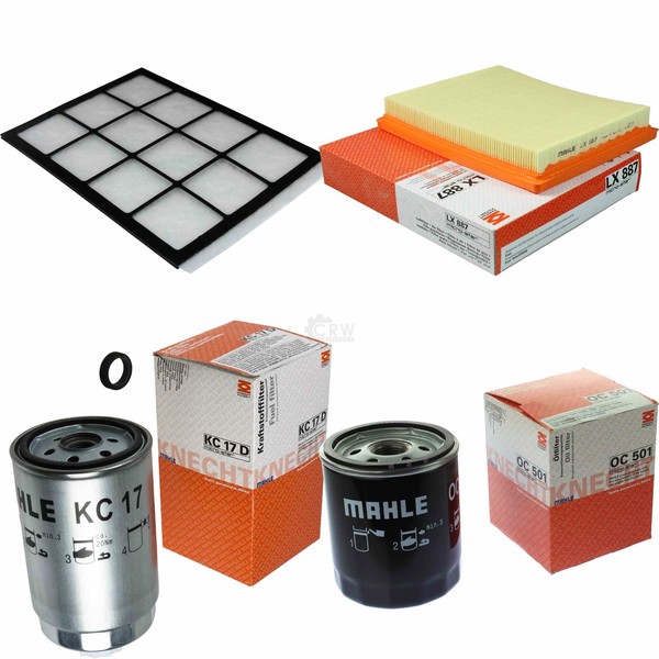 Mahle Kraftstofffilter KC 17D Innenraum LA 913 Luftfilter LX 887 ÖLfilter OC 501-image