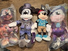 New With Tags Disney Mickey Mouse Plush Lot Halloween Disneyland 50th