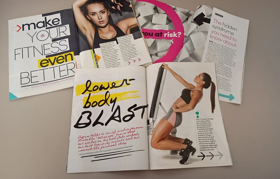 OXYGEN Magazines Health & Fitness Lot Of 3 From 2016 Foto 2 de 3