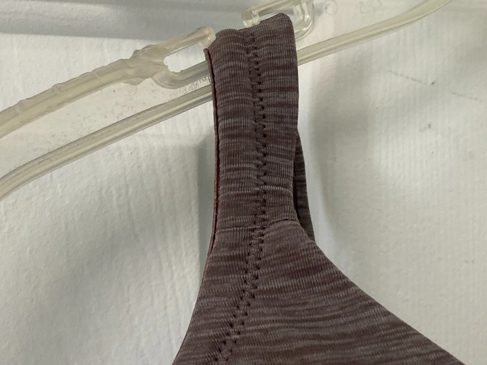 Cacique Lightly Lined Full Coverage Bra with Lace 42DD Purplish Brown/Gray Taupe - Image 4 of 4