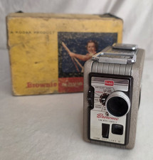 Kodak Brownie 8mm Movie Camera II Standard 8mm Gray w/ Box Tested