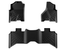 Premium TPE Car Floor Mats for Ram 1500 2009-2018 All-Weather Waterproof