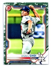Hyun-il Choi 2021 Bowman Prospects Camo #BP-130 Los Angeles Dodgers