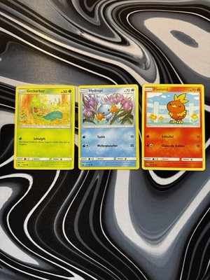   Pokémon Starter Karten Set Deutsch   Gen 3 Hoenn Starter (Hydropi Flemmli +)