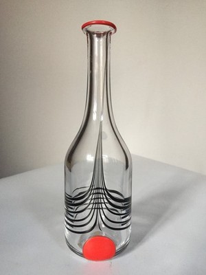 Orrefors Kunstglas Schweden Flasche design: Olle Alberius