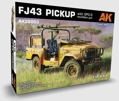 AK Interactive 1/35 FJ43 Pickup with SPG-9 Recoiless Gun Plastic Model Kit
