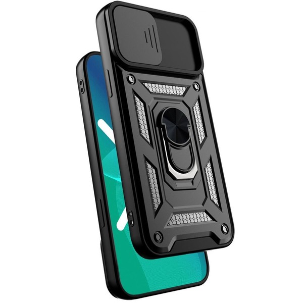 Gepanzerte SchutzhüLle FüR Iphone 12, Camshield Slide, Schwarz-image