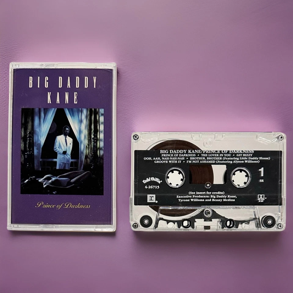 •BIG DADDY KANE - PRINCE OF DARKNESS• ~1991 OG PRESSING~ (CASSETTE TAPE) (2) - Image 2 of 4