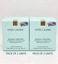 Estee Lauder Resilience Tri-Peptide Face Neck Creme SPF 15 2.5 oz Pack of 2