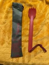 Spork Tactical Orange | BPA Free Spoon Fork, Stainless Steel Knife and Fire S..