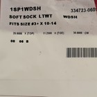 Knit Rite Cuddly 'N Soft Prosthetic Sock LTWT —  1SP1WDSH  #3 10-14 White — photo 2
