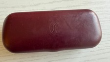 Cartier Eyeglasses Case Burgundy Color.