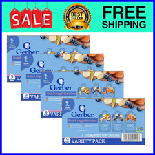 Gerber Toddler Puree Fruit Veggie Variety 3.5 oz 36 Pack Ships from USA