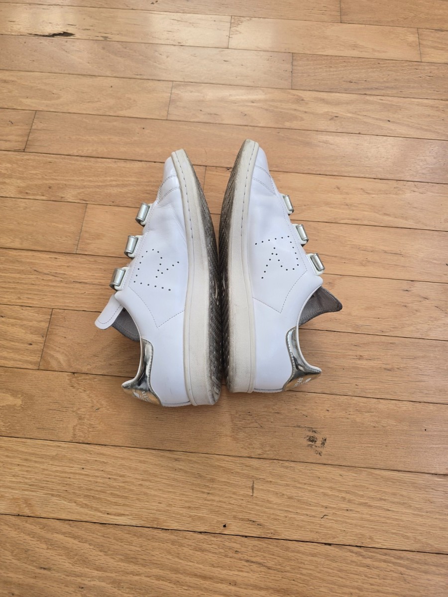 Raf Simons x Adidas | Stan Smith metallic silver sporty sneakers