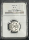 1959 D ** Washington Silver Quarter ** NGC MS66 **