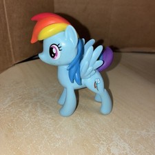 My Little Pony Meet The Mane 6 Rainbow Dash Plastic Figure 3.5" Molded Hair