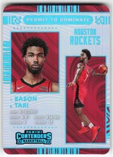 2022-23 Panini Contenders Permit To Dominate Tari Eason RC #12 Houston Rockets