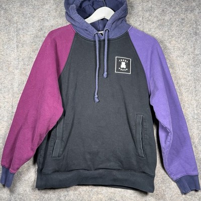 Teddy Fresh Color Block Pullover Hoodie Mens Size M 21x25 Streetwear 