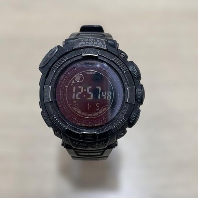[Working Condition] CASIO PROTREK Touch Solar Digital Watch, Black 【USED】