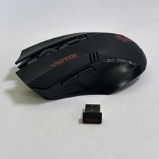 Viotek MEISTER 2.4GHz Wireless Optical Mouse W/ Dongle Clean Tested Gaming