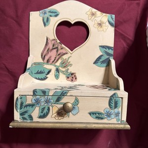 Wall Shelf With Storage Drawers Cottagecore Heart