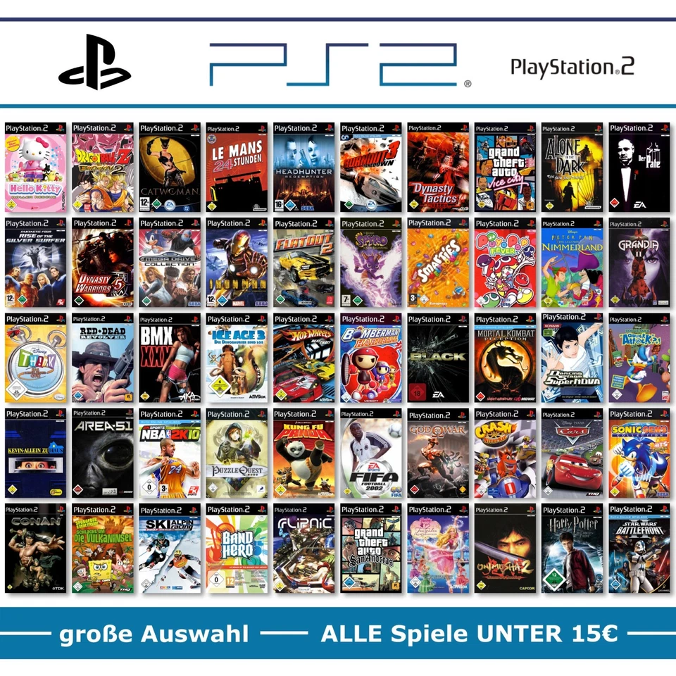PS2 / PlayStation 2 Spiele-Wahl 🚨 ALLE Spiele UNTER 15€ pro Game ⬇️1️⃣5️⃣💰✅ - Bild 1 von 1