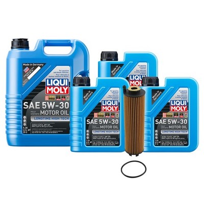 8L Liqui Moly Longtime High Tech 5W-30 Mann Oil Change Kit for Mercedes M256
