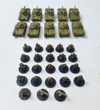 Lot Of 33 WOTC Axis  Allies Miniatures Tanks Infantry Ausie - SEE DTLS