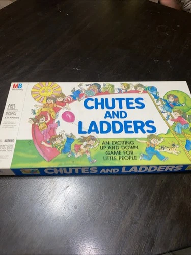 Milton Bradley Chutes and Ladders Board Game Complete Vintage 1970s MB Family