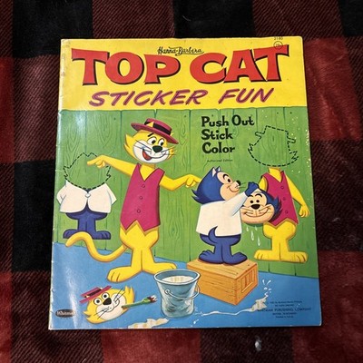 Hanna Barbera Top Cat Sticker Fun 1962 Whitman Publishing Sticker Book Used