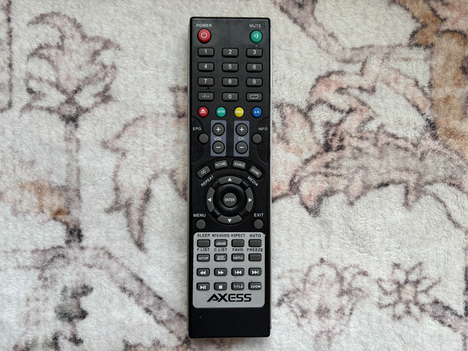 AXESS TV/DVD Combo GENUINE Remote Control TVD1801-13 TVD1801