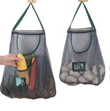 Produce Bags 3 Reusable Mesh Hanging Fruit Vegetable Storage Bag