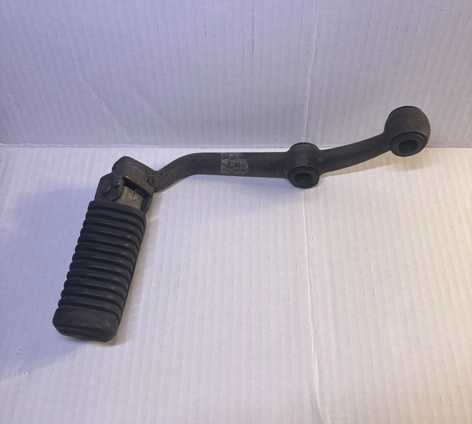 Yamaha XS 650 XS650 1977 estribo delantero izquierdo conductor con reposapiés de goma Foto 2 de 4