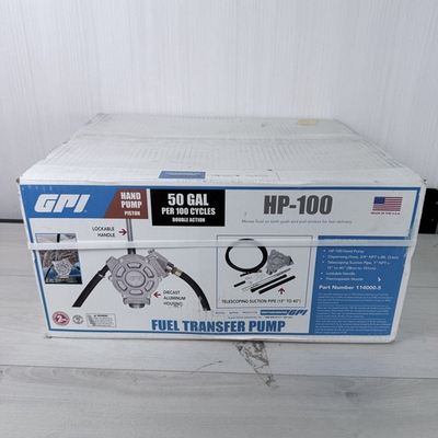 #ad HP 100 GPI 114000 5 Fuel Transfer Hand Pump 50 gal 100 strokes 1quot; FNPT Inlet NEW $149.95