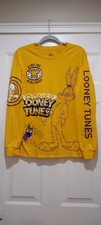 Looney Tunes yellow long sleeve ACME Inc. Worldwide Shirt Size Medium