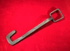 RARE CIVIL WAR CS BLACKMITH FORGED CANNON WHEEL NUT WRENCH / FND GETTYSBURG 1903