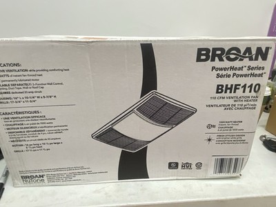 Broan-NuTone BHF110 Exhaust Fan - White