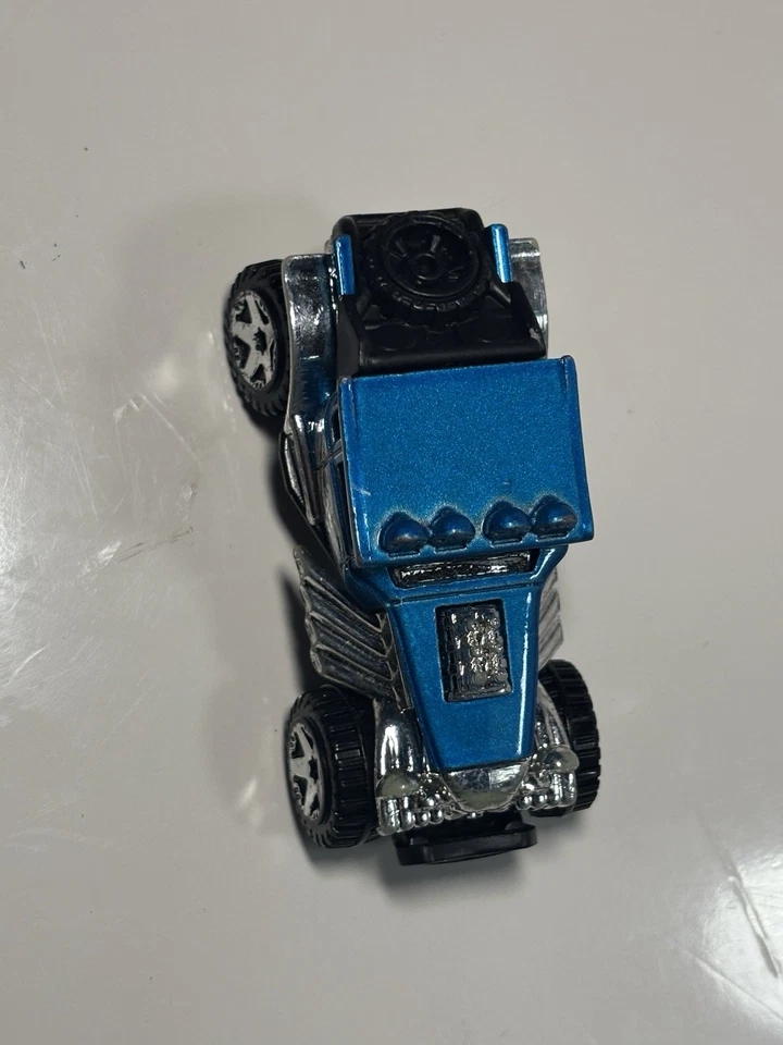 Hot Wheels 2012 Mattel Baja Bone Shaker - Blue Made In Malaysia - Image 4 of 4