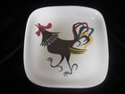 Vintage Mid Century Glidden Pottery Rooster Dish Plate MCM — photo 1