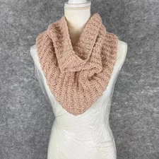 Marcus Adler Dusty Rose Pink Infinity Scarf Sparkly Sequin Soft Knit NWT Gift