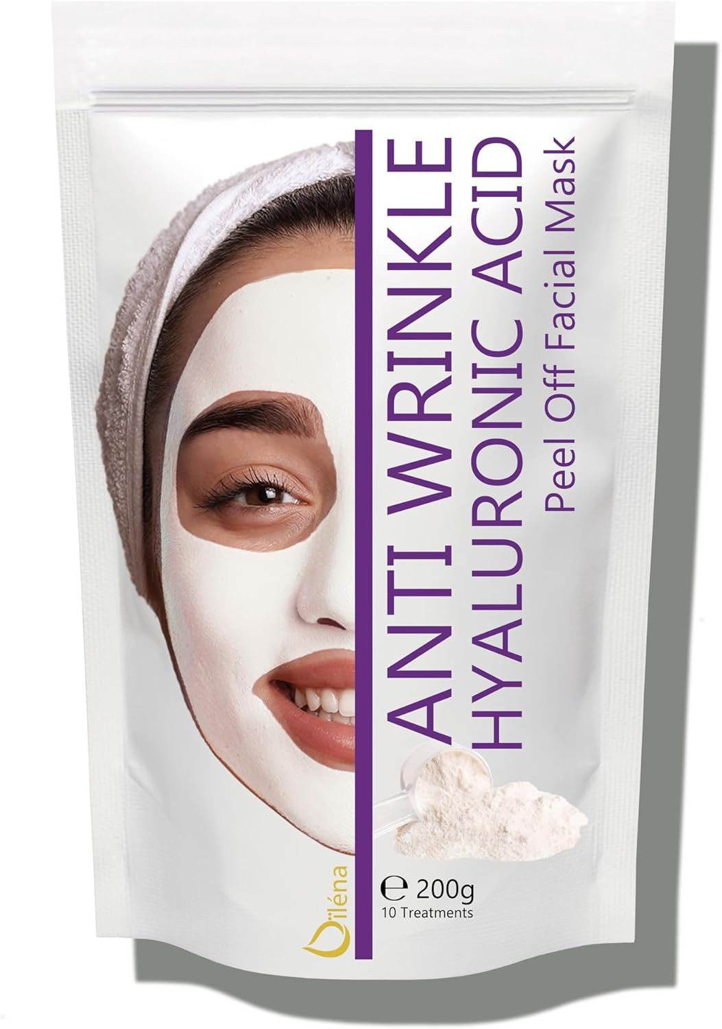 Maschera Peel off Viso Con Acido Ialuronico anti Rughe, Idratante E Detossifican