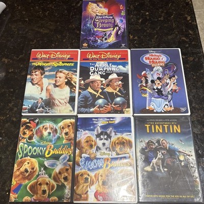 Children s DVD Lot of 7: 6 Disney Movies $ Tin Tim (Spielberg/Jackson)
