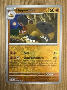 Hippowdon 106/182 Common Pokemon TCG Destined Rivals Reverse Holo NM
