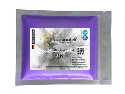 Resinatek  Premium Metallic Pigment, Mica Pulver für Epoxidharz Violett 25g