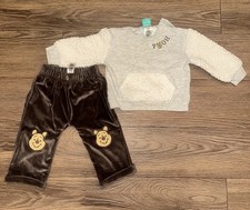 Disney Winnie The Pooh Sweater And Pants 2 Piece Set Baby Size 6-9 Months