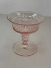 Fenton Lincoln Inn Pink Tall Sherbet Depression Glass