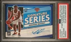 2020 Donruss Optic Signature Series Immanuel Quickley Rookie Auto Purple PSA 10