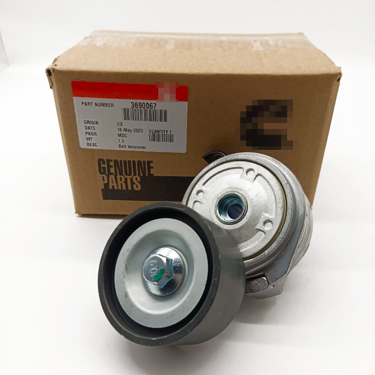 NEW OEM Belt Tensioner Pulley for Cummins ISX 3690067 2891940 3104149